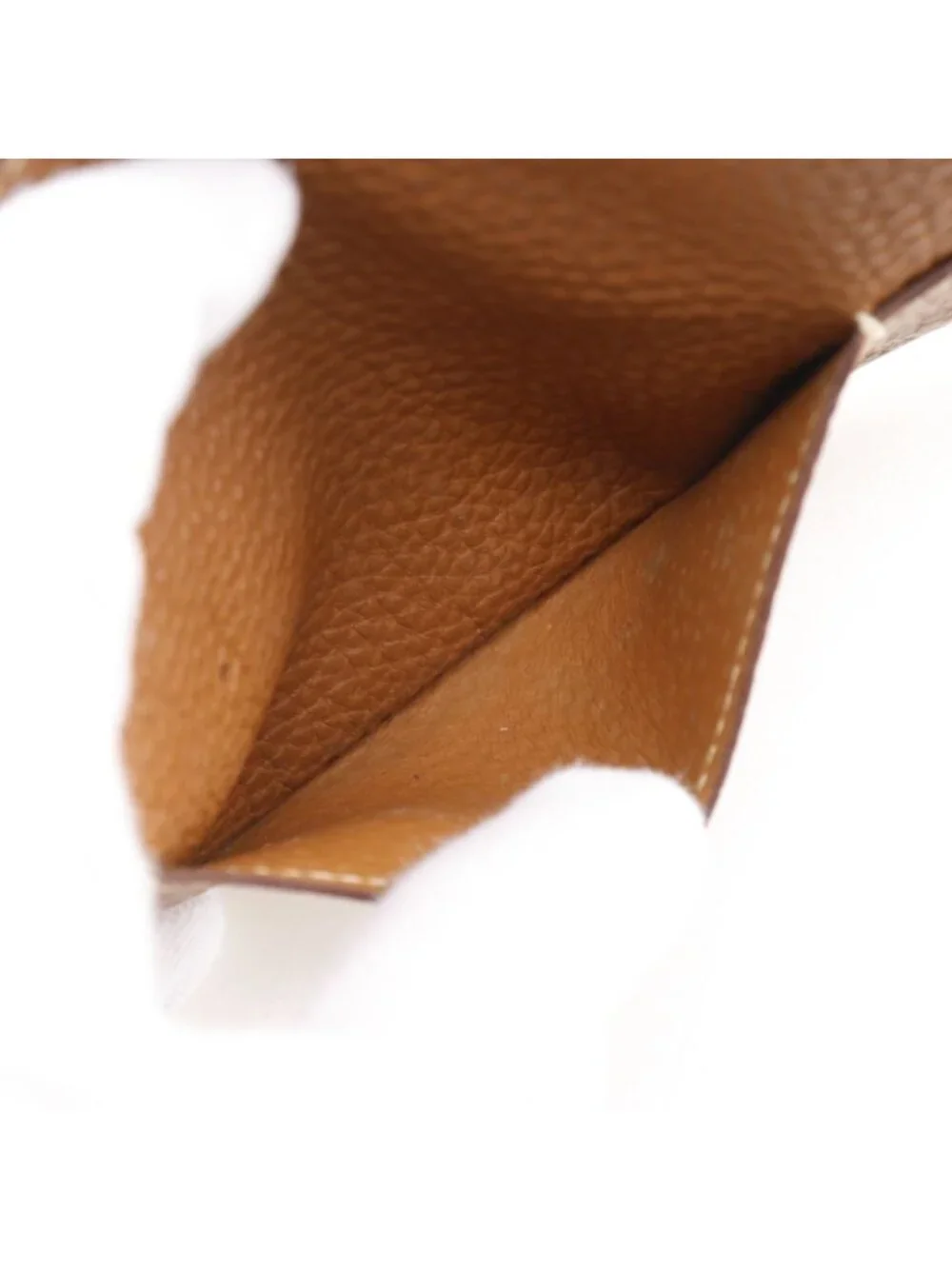Hermes Dogon Taurillon Clemence Gold Brown I Wallet